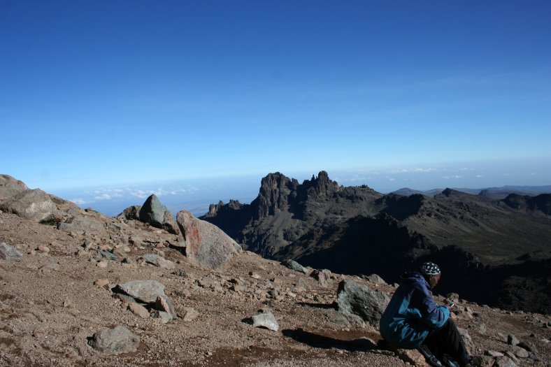 Pohled z Mount Kenyi